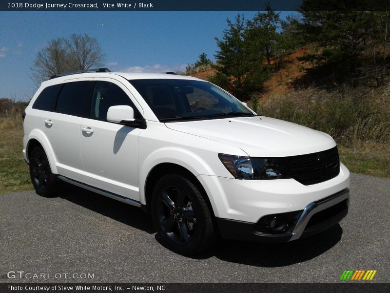 Vice White / Black 2018 Dodge Journey Crossroad