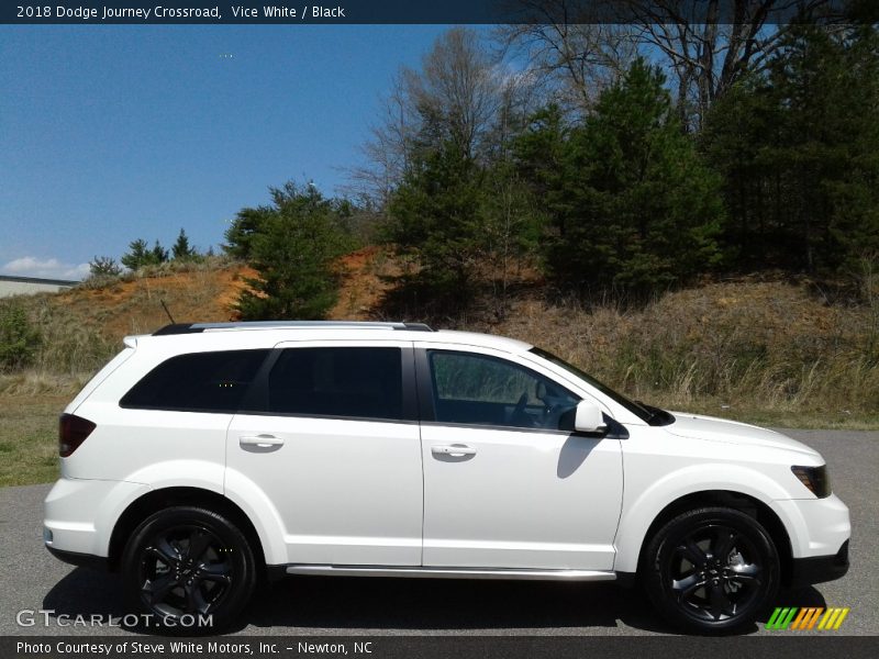 Vice White / Black 2018 Dodge Journey Crossroad