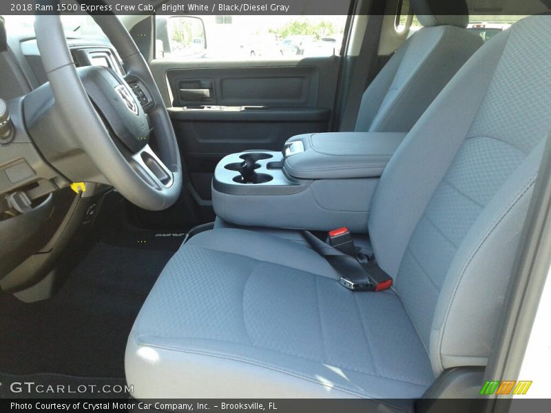 Bright White / Black/Diesel Gray 2018 Ram 1500 Express Crew Cab