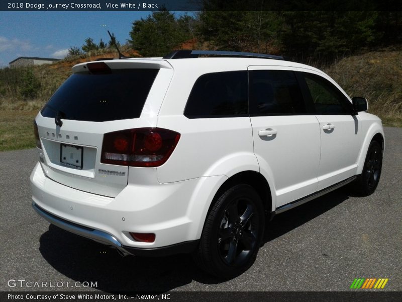 Vice White / Black 2018 Dodge Journey Crossroad