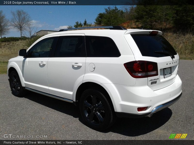 Vice White / Black 2018 Dodge Journey Crossroad