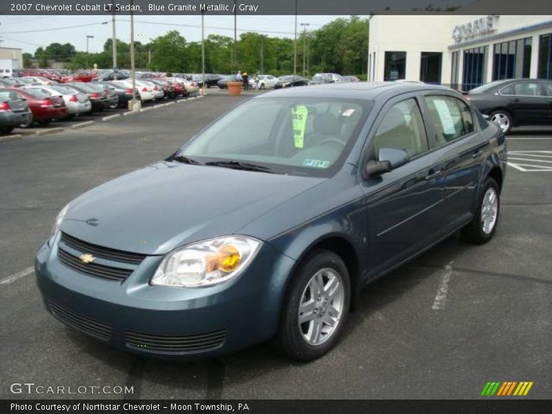 Blue Granite Metallic / Gray 2007 Chevrolet Cobalt LT Sedan