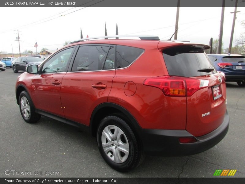 Hot Lava / Black 2015 Toyota RAV4 LE