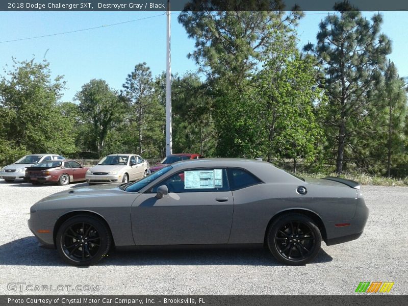 Destroyer Gray / Black 2018 Dodge Challenger SXT