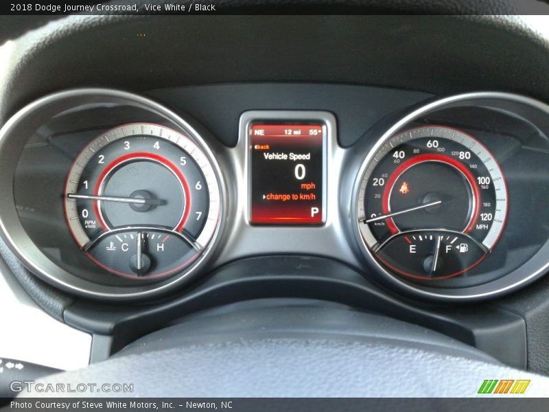 Vice White / Black 2018 Dodge Journey Crossroad