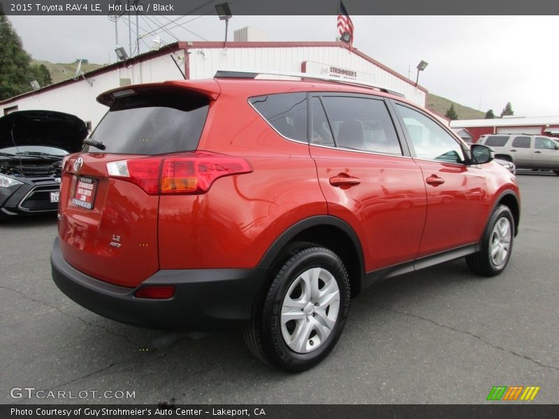 Hot Lava / Black 2015 Toyota RAV4 LE