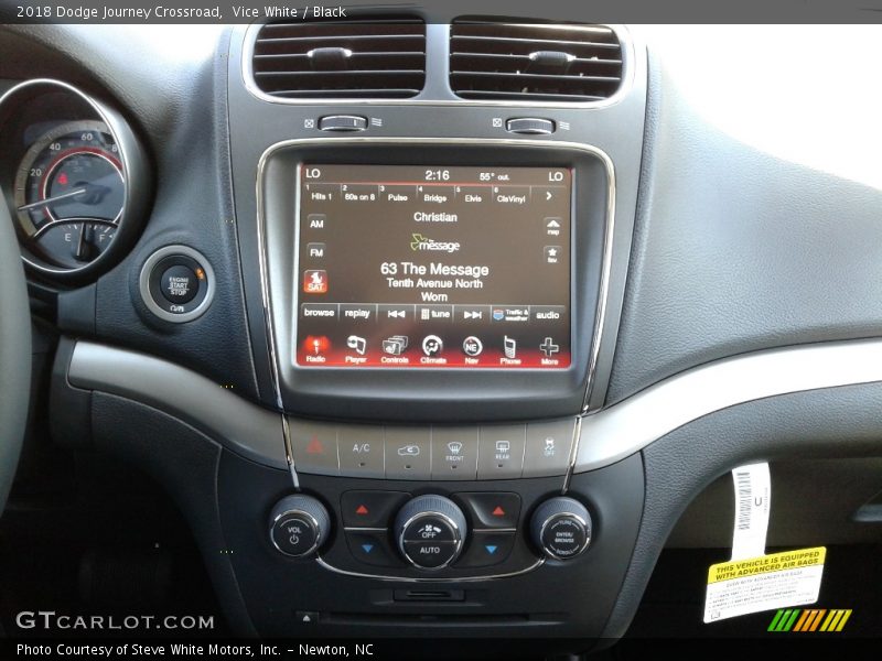 Vice White / Black 2018 Dodge Journey Crossroad