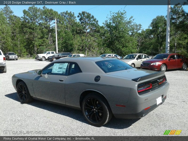 Destroyer Gray / Black 2018 Dodge Challenger SXT