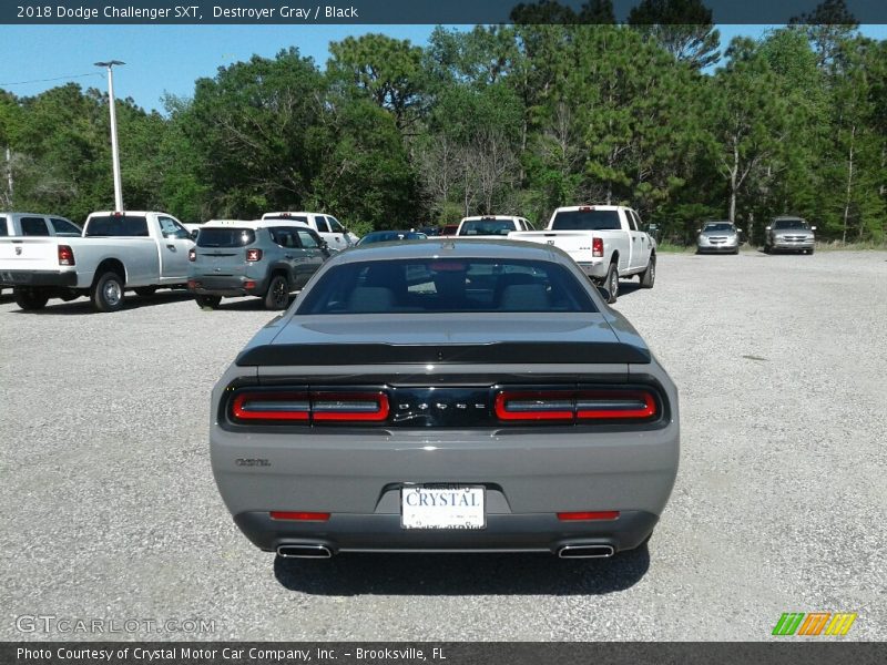 Destroyer Gray / Black 2018 Dodge Challenger SXT