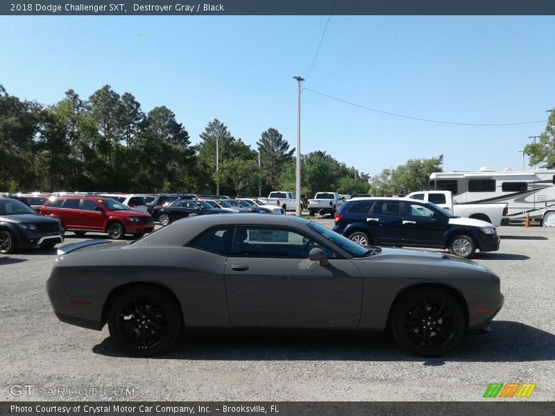 Destroyer Gray / Black 2018 Dodge Challenger SXT