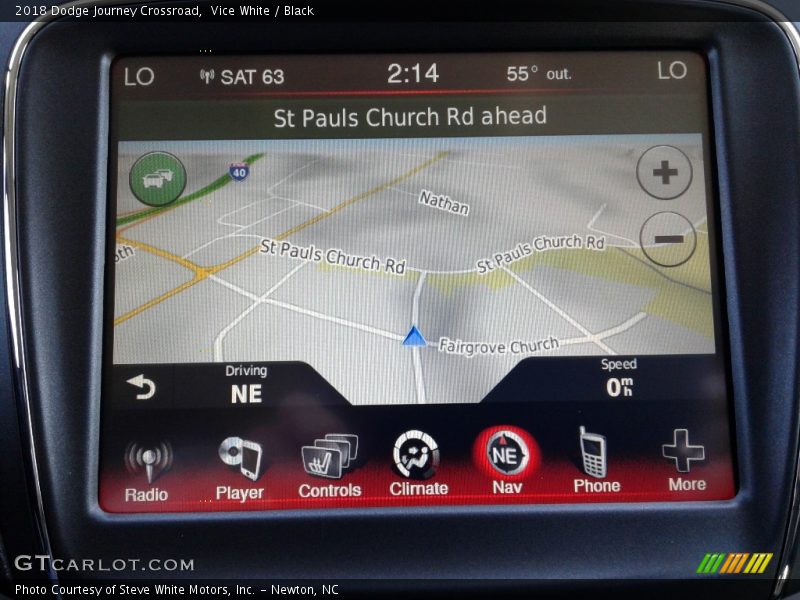 Vice White / Black 2018 Dodge Journey Crossroad