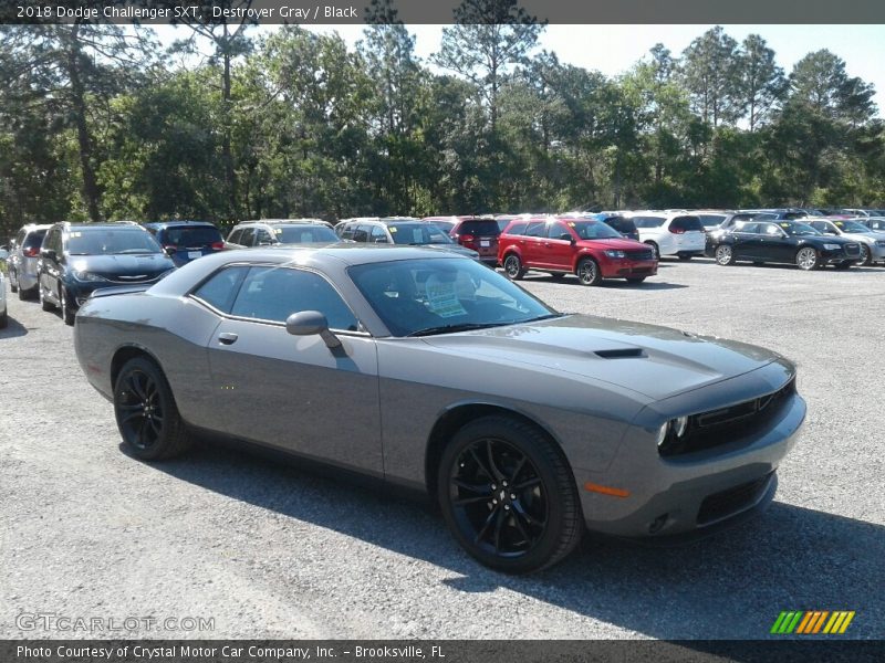 Destroyer Gray / Black 2018 Dodge Challenger SXT