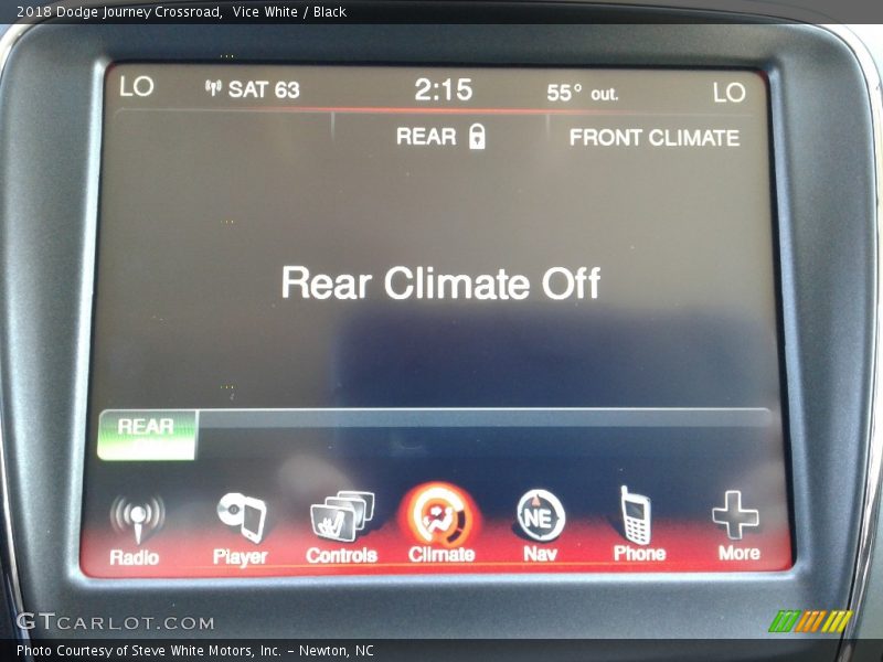 Vice White / Black 2018 Dodge Journey Crossroad