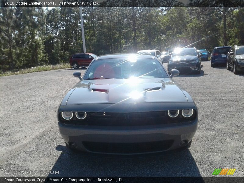 Destroyer Gray / Black 2018 Dodge Challenger SXT