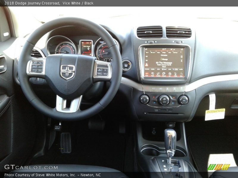 Vice White / Black 2018 Dodge Journey Crossroad