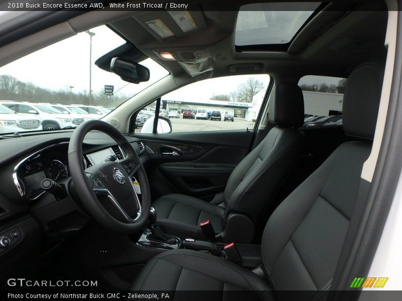 White Frost Tricoat / Ebony 2018 Buick Encore Essence AWD