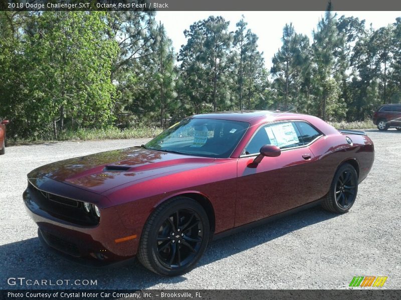 Octane Red Pearl / Black 2018 Dodge Challenger SXT