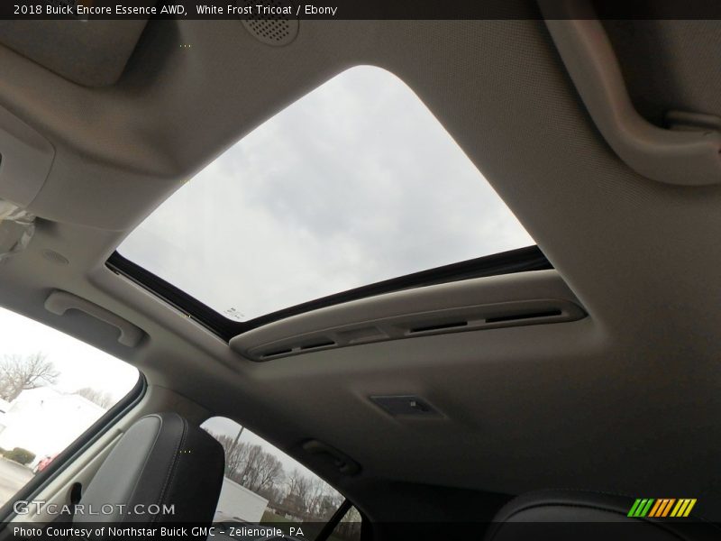 White Frost Tricoat / Ebony 2018 Buick Encore Essence AWD
