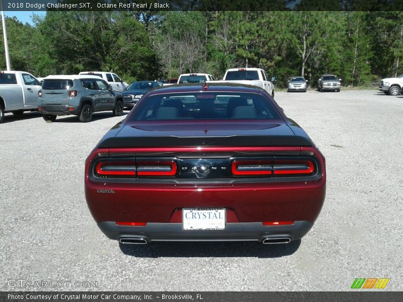 Octane Red Pearl / Black 2018 Dodge Challenger SXT