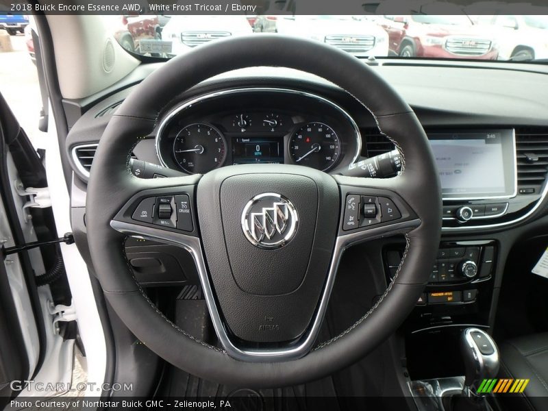 White Frost Tricoat / Ebony 2018 Buick Encore Essence AWD