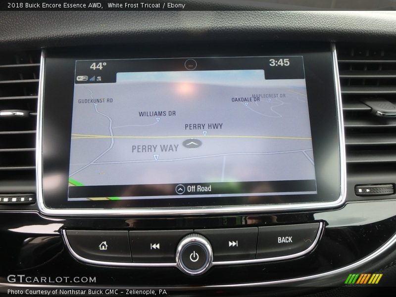 White Frost Tricoat / Ebony 2018 Buick Encore Essence AWD
