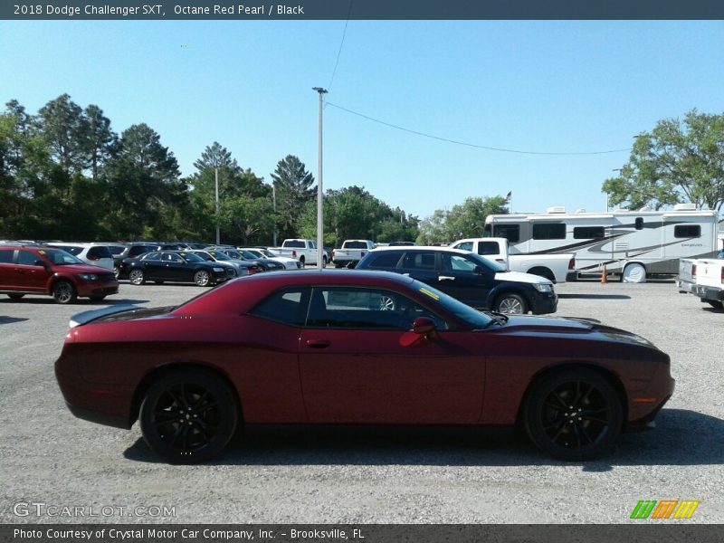 Octane Red Pearl / Black 2018 Dodge Challenger SXT