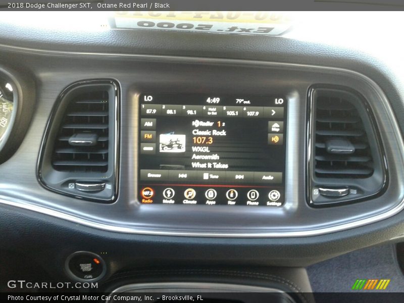 Octane Red Pearl / Black 2018 Dodge Challenger SXT