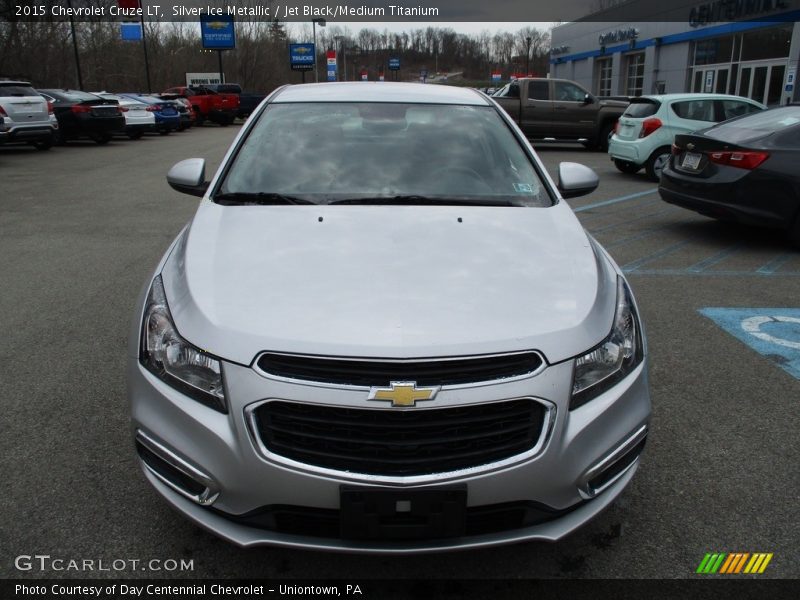 Silver Ice Metallic / Jet Black/Medium Titanium 2015 Chevrolet Cruze LT
