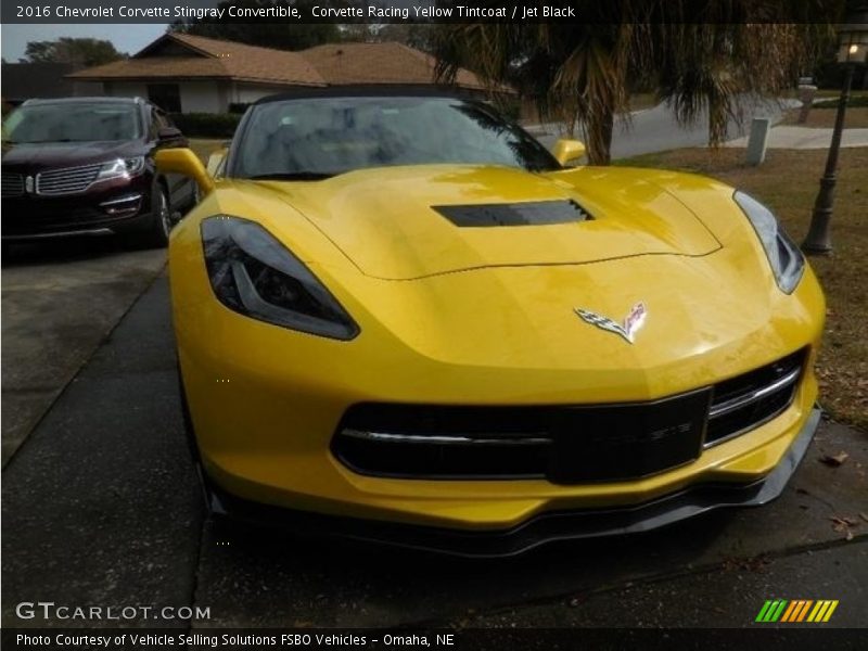 Corvette Racing Yellow Tintcoat / Jet Black 2016 Chevrolet Corvette Stingray Convertible