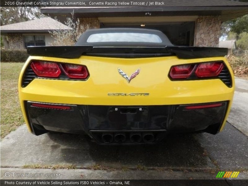 Corvette Racing Yellow Tintcoat / Jet Black 2016 Chevrolet Corvette Stingray Convertible