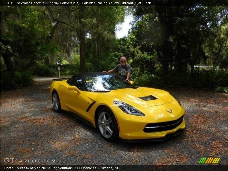 Corvette Racing Yellow Tintcoat / Jet Black 2016 Chevrolet Corvette Stingray Convertible