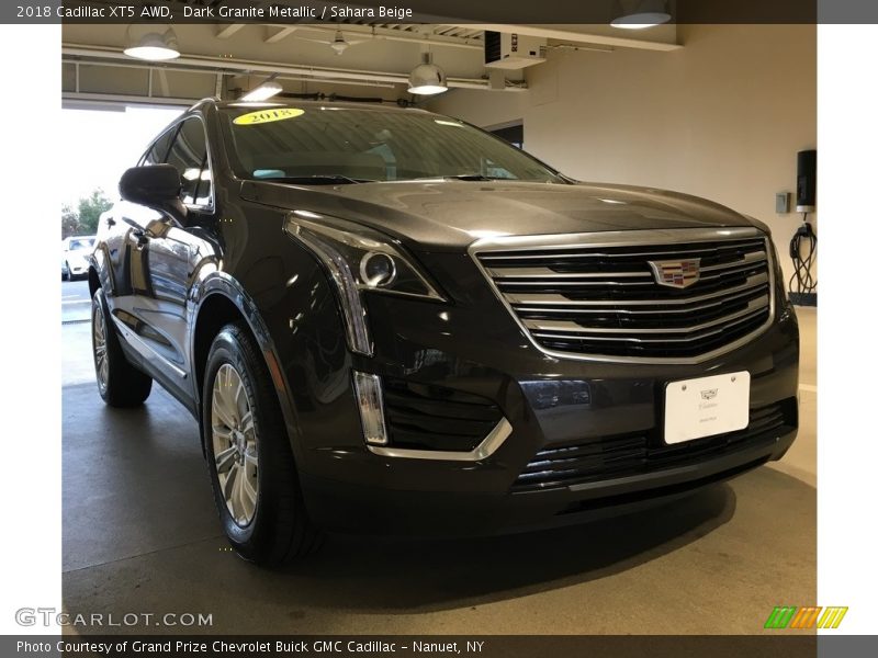 Dark Granite Metallic / Sahara Beige 2018 Cadillac XT5 AWD