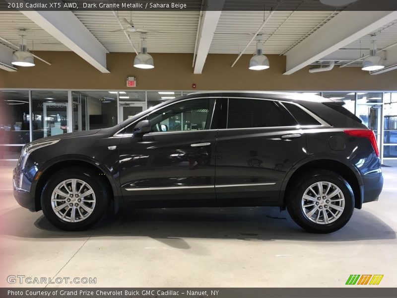 Dark Granite Metallic / Sahara Beige 2018 Cadillac XT5 AWD