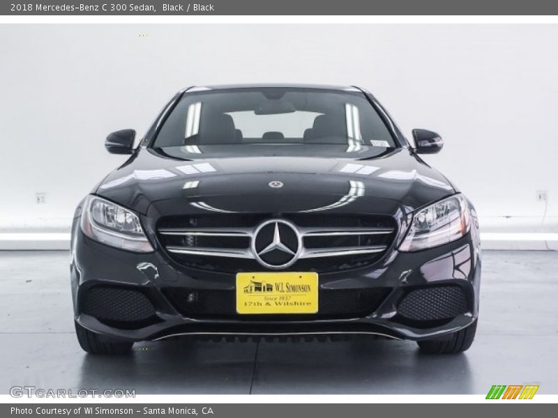 Black / Black 2018 Mercedes-Benz C 300 Sedan