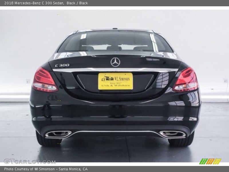 Black / Black 2018 Mercedes-Benz C 300 Sedan