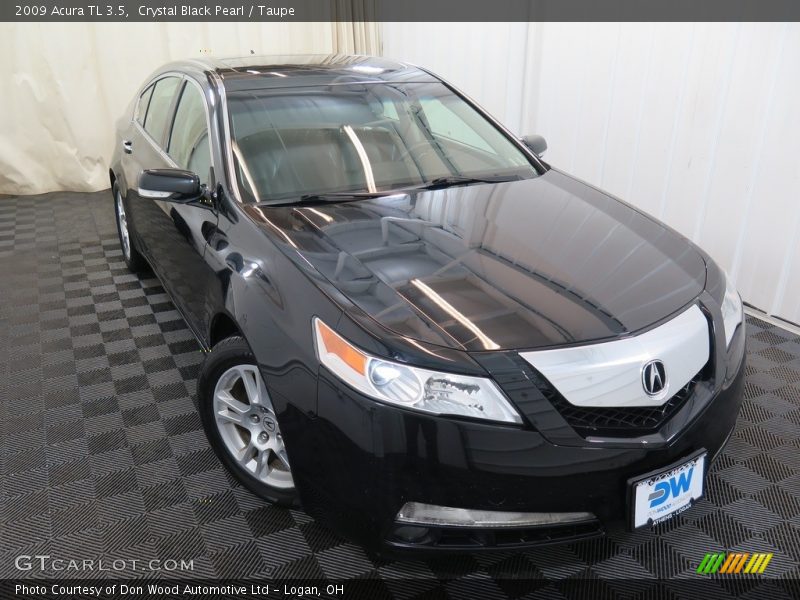Crystal Black Pearl / Taupe 2009 Acura TL 3.5