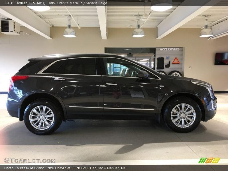 Dark Granite Metallic / Sahara Beige 2018 Cadillac XT5 AWD