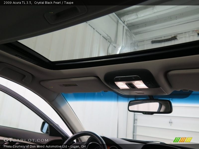 Crystal Black Pearl / Taupe 2009 Acura TL 3.5