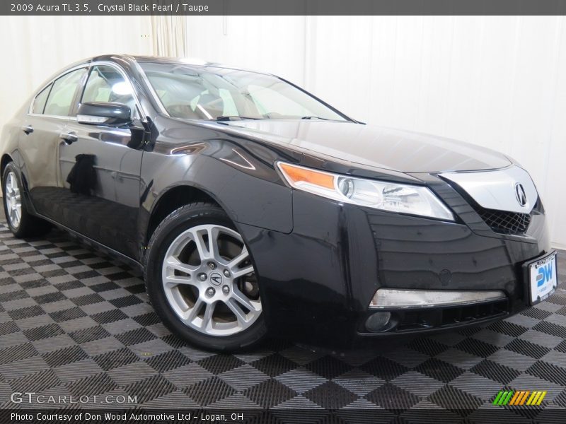 Crystal Black Pearl / Taupe 2009 Acura TL 3.5