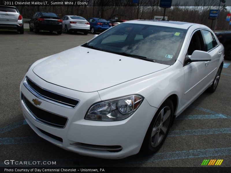 Summit White / Ebony 2011 Chevrolet Malibu LT