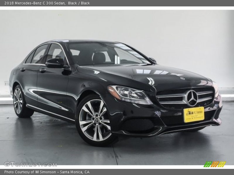 Black / Black 2018 Mercedes-Benz C 300 Sedan