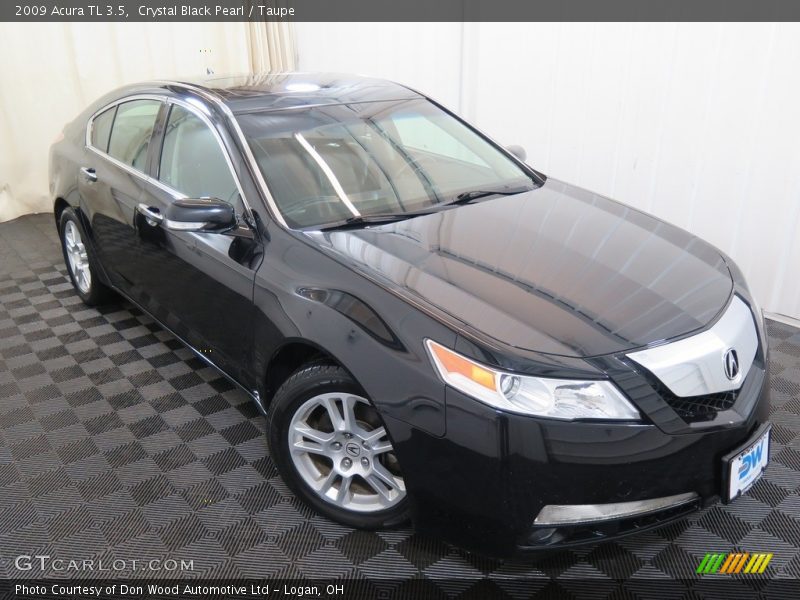 Crystal Black Pearl / Taupe 2009 Acura TL 3.5