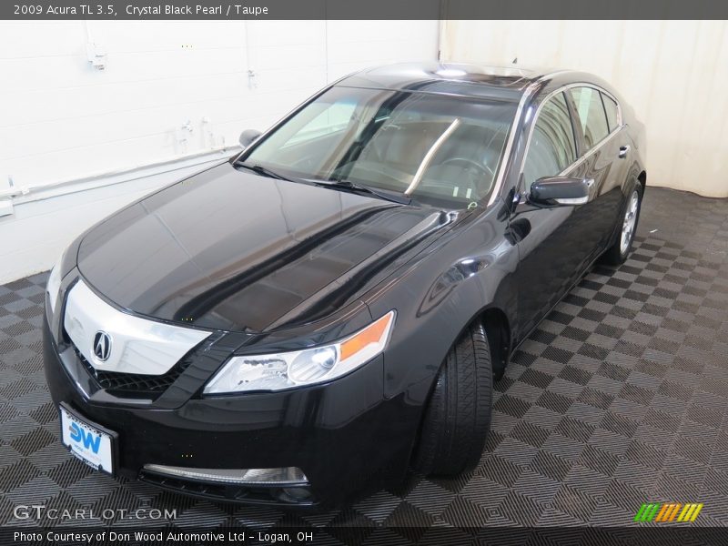 Crystal Black Pearl / Taupe 2009 Acura TL 3.5