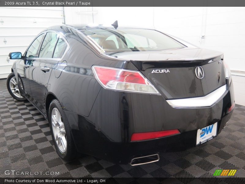 Crystal Black Pearl / Taupe 2009 Acura TL 3.5