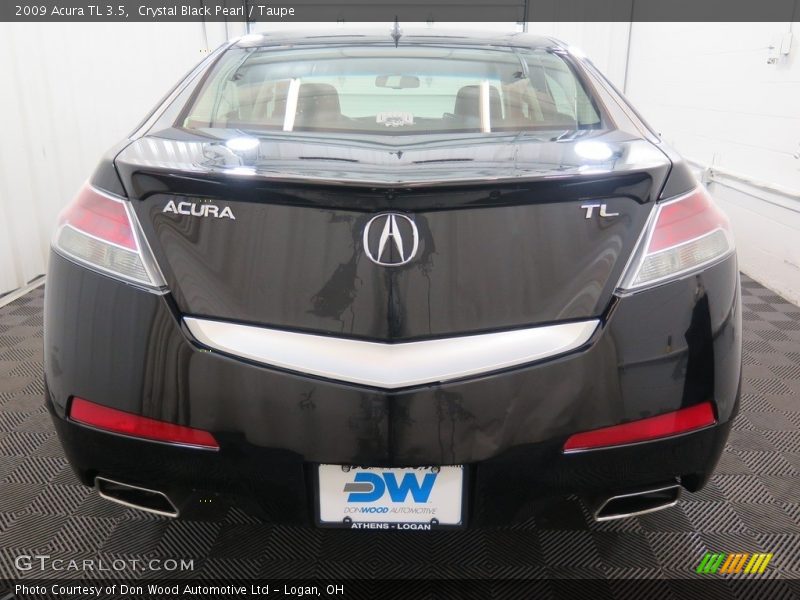 Crystal Black Pearl / Taupe 2009 Acura TL 3.5