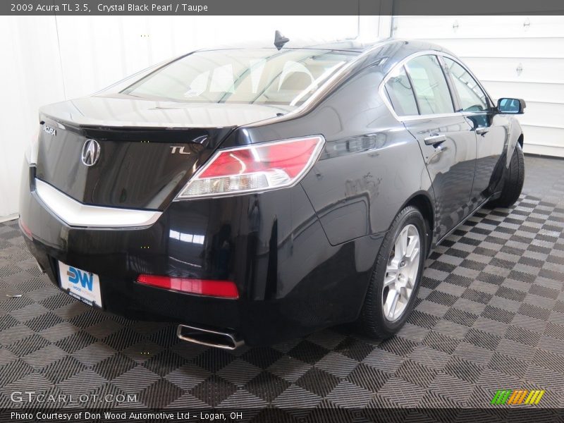 Crystal Black Pearl / Taupe 2009 Acura TL 3.5
