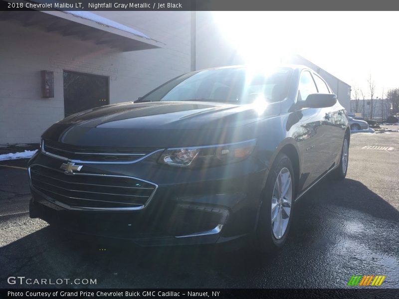 Nightfall Gray Metallic / Jet Black 2018 Chevrolet Malibu LT