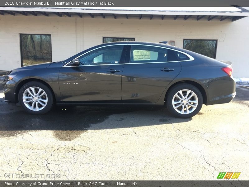 Nightfall Gray Metallic / Jet Black 2018 Chevrolet Malibu LT