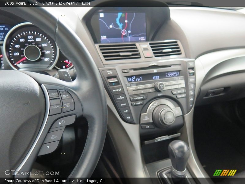 Crystal Black Pearl / Taupe 2009 Acura TL 3.5