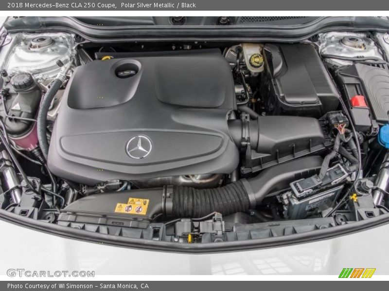 Polar Silver Metallic / Black 2018 Mercedes-Benz CLA 250 Coupe